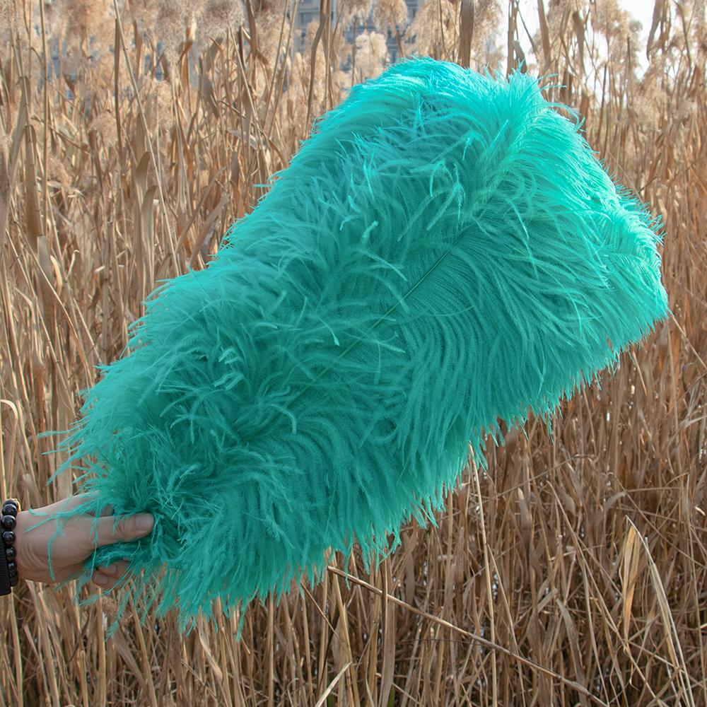 10Pcs Golden Yellow Ostrich Feather 15-50cm Loose Plumes Perfect for DIY Crafts Wedding Table Centerpieces Decoration Accessory