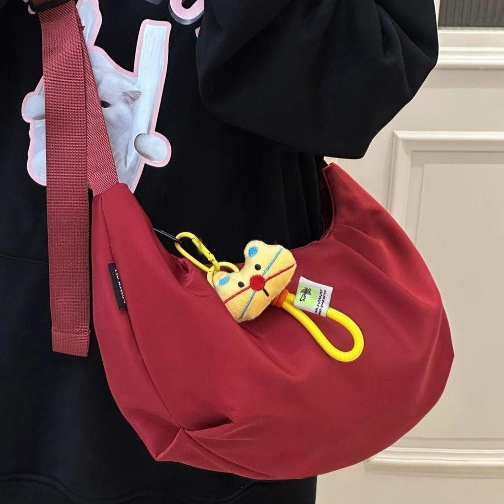 Casual Versatile Light Go Out Japanese Retro Dumpling Bag Female College Student Shoulder Bag Women Messenger Bag