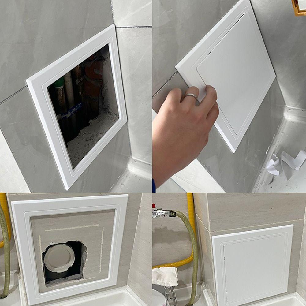 Self-adhesive Access Panel Door White Inspection Hole ABS Access Hatch Cover  Doors Wall Ceiling