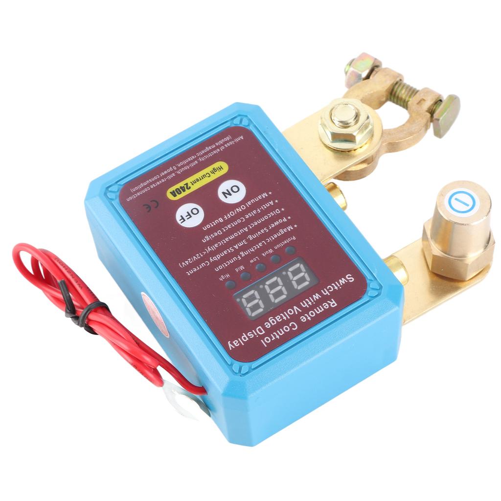Remote Battery Disconnect , 12VCelsius24V 240A Car Battery Kill Digital Display Kill for Cars SUVs MPVs Pickup Trucks