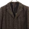 Harris Tweed 70-talls vintage skreddersydd jakke Brun Dame Brukt