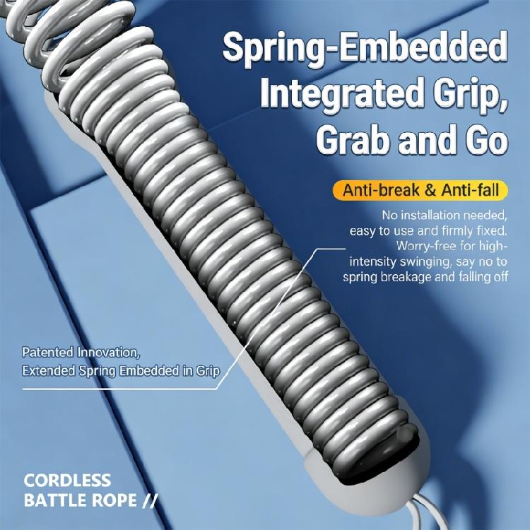 2Pcs Spring Arm Strength Expander Workout Exercise Rope Replacement Spring Rod Strength Training Tool Battle Rope