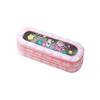 Large Capacity Transparent Cartoon Pencil Case for Girls with Double-Layer Design, Ideal for Elementary School Students