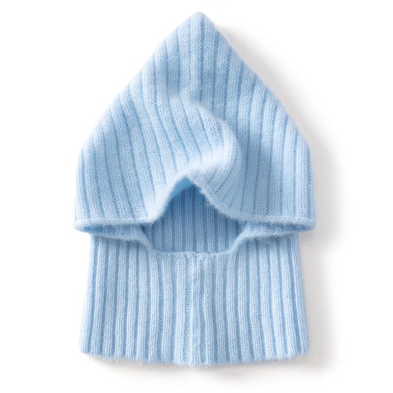 Pure Cashmere Children's Hats Autumn and Winter Clothes Boys and Girls Warm Windproof Hats Versatile Scarves Integrated Hats Tide