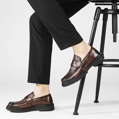 Moda Pelle di Coccodrillo Moda Mocassini da Uomo Scarpe Piatte Classici Scarpe da Matrimonio Calzature con Plateau Uomo Casual Formali Scarpe da Lavoro