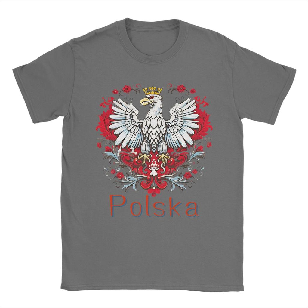 Tricou Unisex Unisex Simboluri ale Poloniei Tricouri Harajuku Tricou de Plajă Streetwear Casual 100% Bumbac Îmbrăcăminte Mărimi Mari