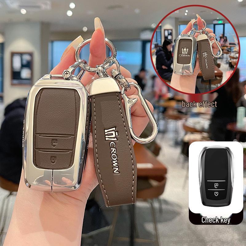 High-Quality Metal Leather Buckle for Toyota Crown 14th Gen Key Case