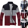 Mens Zip Up Cardigan Sweater Shawl Knitted Jumper Coat Jacket Warm Knitwear Tops