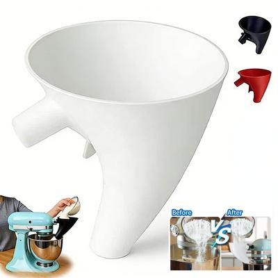 Für Artisan Ksm150 5 Ermöglicht geführtes Ausgießen Easy Pouring Design Mehleinfülltrichter - Verhindert Verschüttungen & Kleckern, Kitchen Aid Trichterwerkzeug