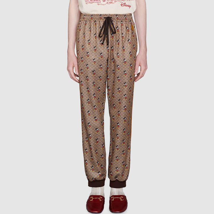 Gucci X Disney Knitted Sweatpants Men's Brown 604211-XJB64-2100