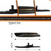 ADIIL Front Fender Side Marker Lights for BMW 1 3 5 Series E82 E90 E60 | Black F10 Style Lens Sequential Amber LED, Front Fender Turn Signal Side