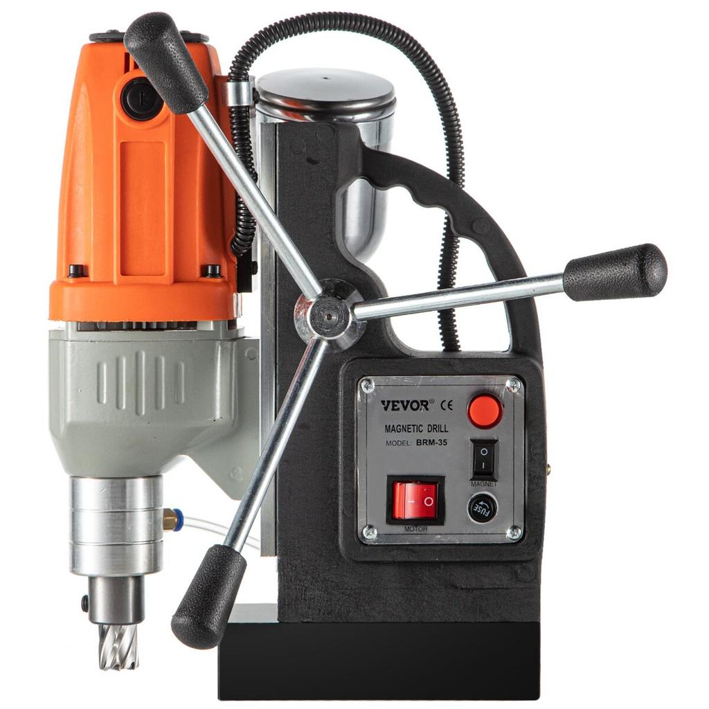 Magnetic Drill 220V-240V Magnetic Drilling Machine 980W, Metal Drill Press High Power 680 Rpm, Multi-Function Metal Drill Press 35MM Core Drilling