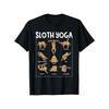 European Sizes Funny Sloth Yoga Graphic T-Shirt for Men & Women – "SLOTH YOGA" Design, Comfortable Crew Neck Tee, Casual Summer Wear