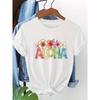 Hawaiian Language Greeting or Farewell Conveys The Cultural Theme ALOHA, Stylish Casual Printed Pattern Women'S Round Neck T-Shirt