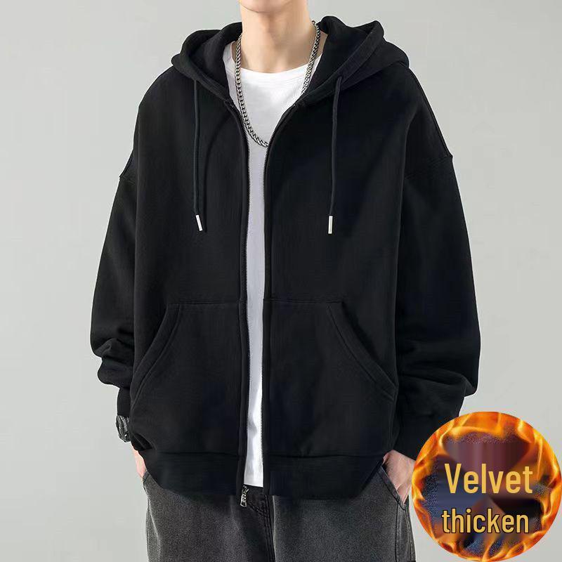Unisex Cardigan Hoodie - Versatile Autumn Casual Jacket for Men and Women