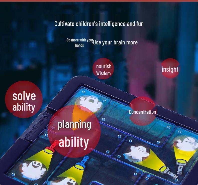 Ghost Catcher Mainland Edition: Children's Flashlight Monster Toy & Puzzle Game for Ages 3-6