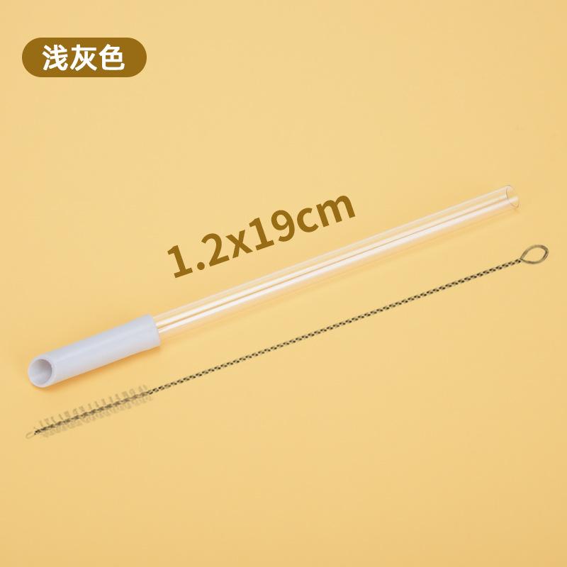 Tritan Telescopic Straw Set Milk Tea Beverage Reuse Water Cup 1.2Cm Straw Multi-Color Optional