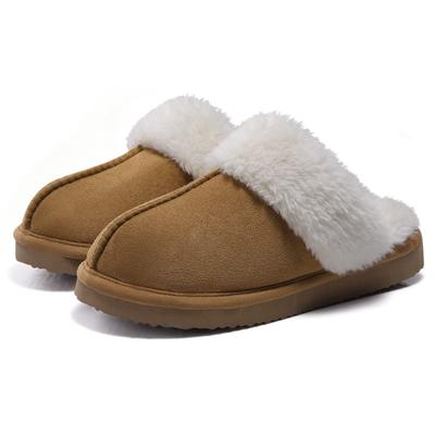 Fashion Comwarm Fluffy Fur Slippers for Women Winter Warm Home Slippers Faux Fur House Mules Shoes Indoor Bedroom Comfy Fuzzy Slides