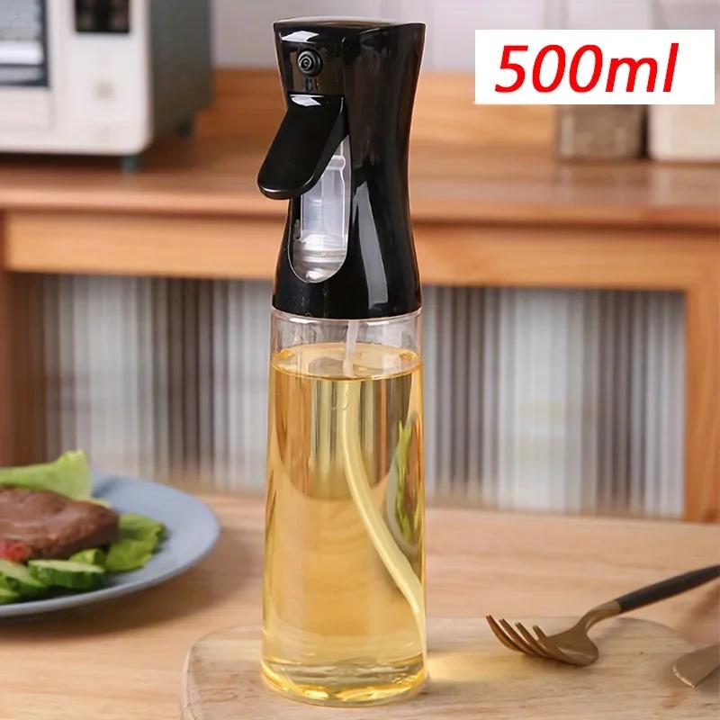 3pcs 200/300/500ml Oil Spray Bottle Kitchen Cooking Olive Oil Dispenser Camping BBQ Baking Vinegar Soy Sauce Sprayer Containers