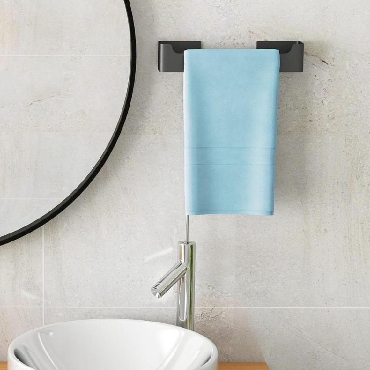 30cm Aluminum Auto Adhesive Towel Rack Not Drill Need Towel Holders Easy to Use for Bathroom Kitchens Strong Mounting