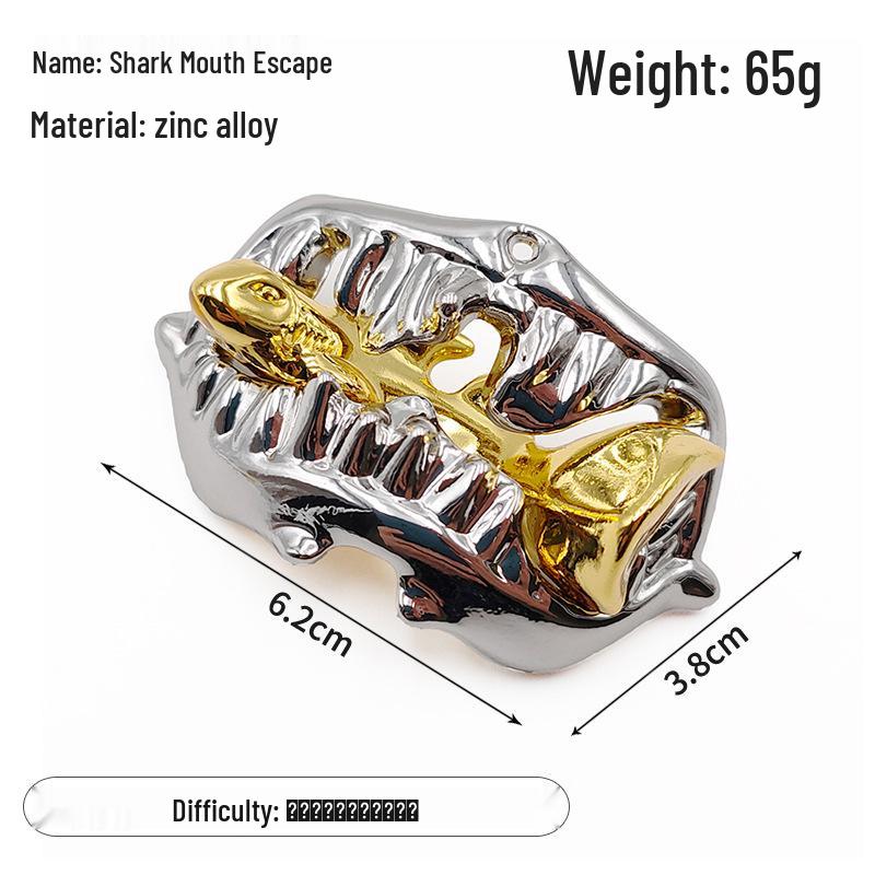 Zinc Alloy Kongming Puzzle Lock: Disentanglement Ring Educational Toy