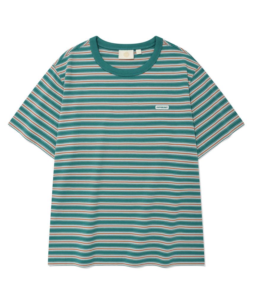 COVERNAT WOMAN Striped T-Shirt Green