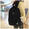 Waterproof Teenage Bookbag Nylon Rucksack Fashion Girl Backpack Women Shoulder Bag High School Schoolbag Black