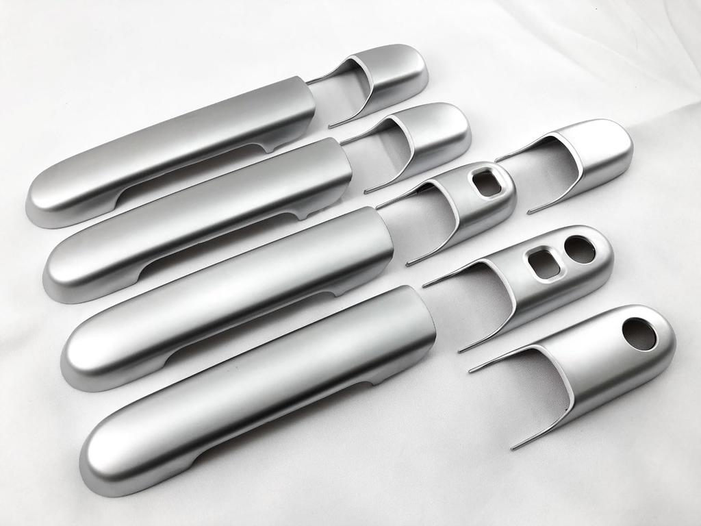 BRIGHTZ Door Handle Cover Satin Silver for Hustler Compatible with MR and 40 Models Knob, Plated, MR31S/MR41S [DHC-NOBU-501] MR31, MR41, R31, R41, 31,