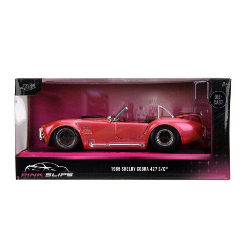 1:24 1965 Shelby Cobra 427 S/C Alloy Diecast Sports Car Model, Collectible Toy for Kids Play and Boyfriend Birthday Gift