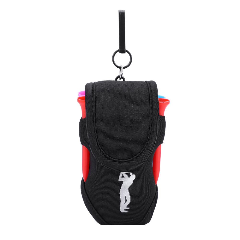 CAITON Portable Golf Ball Bag Tool Holder Golfer Mini Waist Pouch with Tees Hollow Balls