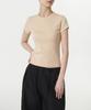 MUSINSA STANDARD WOMAN Women'S Slim Crew Neck T-Shirt [Light Beige]
