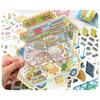 Visual Stacking Three-dimensional Sticker Lemon Shop Miniature Scene Sticker  Children
