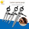 Adjustable Carbon Steel Leather Marking and Edge Creasing Tool for DIY Leathercraft