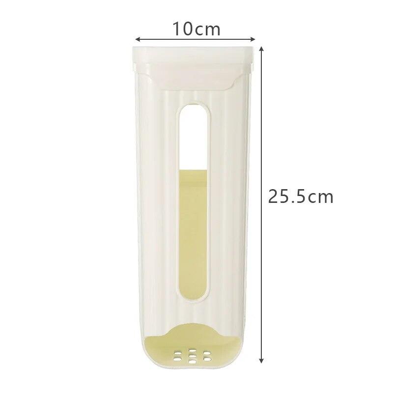 Kitchen Trash Bag Organizer Self-Adhesive Punch-Free Trash Bag Storage Box Disposable Garbage Bag Dispenser Cupboard Organizer