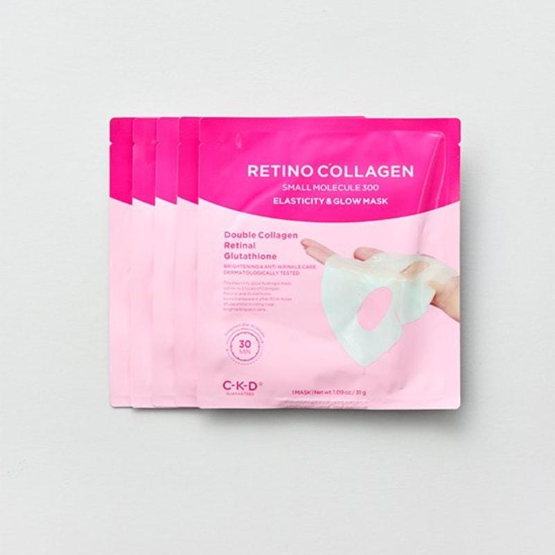 [CKD] Chong Kun Dang Health Retino Collagen Low Molecular Weight 300 Elasticity Glow Mask 31g 5 sheets