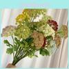 Rice Head 3 Fruit Faux Plants Flocked Stems Wedding Decor Props Photography