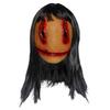 Realistic Female Ghostly Full Face Mask Headgear Scary Bloody Mask with Hair Movies Halloween Cosplay Costumes Gifts