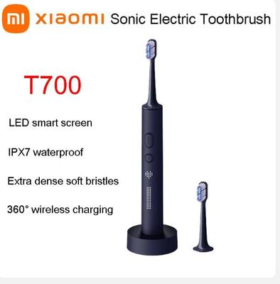 MIJIA T700 Sonic Elektrikli Diş Fırçası Diş Beyazlatma Ultrasonik Titreşim Oral Temizleyici Fırça Akıllı APP LED Ekran