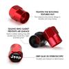 AJL6  For Jeep Car Wheel Tire Valve Cap Dustproof Protector Cover Personalized Decoration Wrangler Gladiator 2014 - 2021 Grand