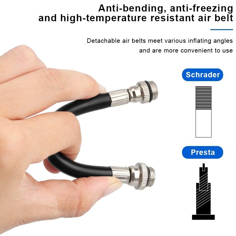 Tragbare Mini-Fahrradpumpe mit Schrader-Presta-Ventil, MTB-Fahrradreifenfüller, Handluftball, Nadelschlauchpumpe, Fahrradzubehör