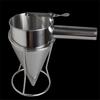 304 Stainless Steel Ideal Liquids Kitchen Big Funnel Spice Octopus Balls Tools with Rack Funnel Cooking Funnel with Handle