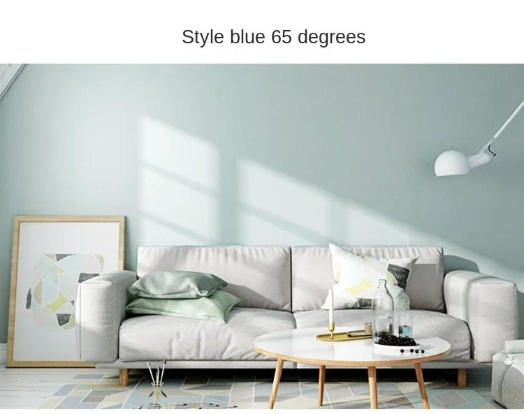 Carta da parati di lusso leggero nordico Kaze Jun seta liscia semplice moderna grigio blu caffè rosa carta da parati non tessuta