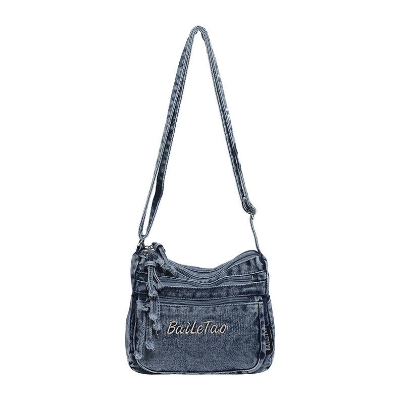 

Сумка кроссбоди, Модная и стильная, Расслабленный стиль, Ретро сумка на одно плечо, Повседневная сумка синий