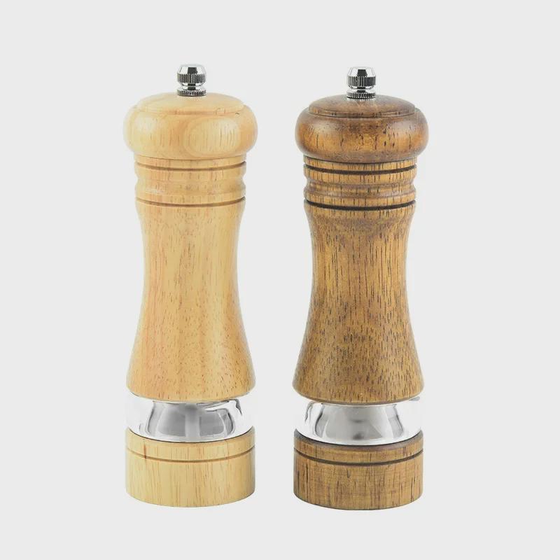 Wooden Manual Pepper Grinder Spice Mill