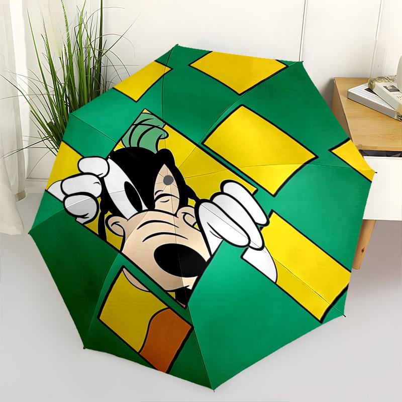 

Goofy,Puzzle Automatic Opening and Closing Umbrella - 8-rib Reinforced Folding Design, Lightweight and Portable, Suitable for Daily Business