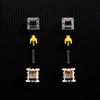 Gateron G Yellow Pro 5-pins switch RGB MX Mekaniskt tangentbordsdelar Pro 3.0 Försmord Gul-Röd-Te (72 3.0 Gul)