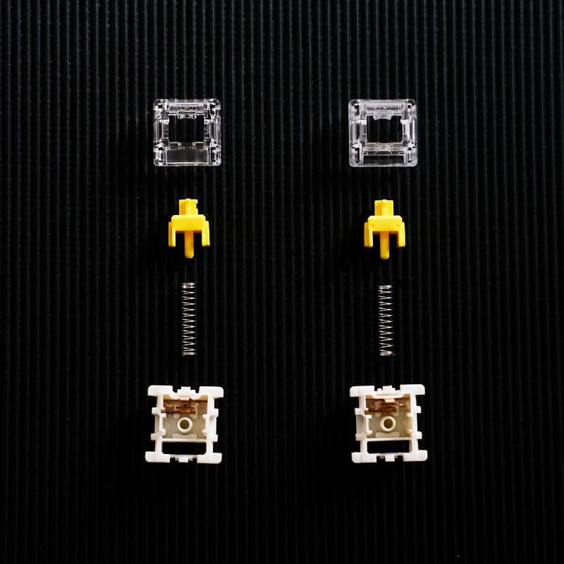 Gateron G Yellow Pro 5-pins switch RGB MX Mekaniskt tangentbordsdelar Pro 3.0 Försmord Gul-Röd-Te (72 3.0 Gul)