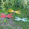 Metal Dragonfly Wall Decoration Garden Fence Outdoor Wall Art for Ideal Gift Outdoor Wall Decoration Suitable for Yard P