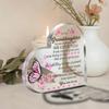 "To Our Granddaughter" Message Acrylic Tabletop Sign - Modern Floral & Butterfly Design, Perfect for Home Decor, Floral Butterfly Design, Nurserie
