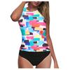 Women's  High Waist High Neck   Two Piece Swimsuit